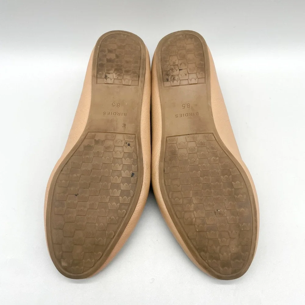 Birdies Womens 8.5 The Starling Smoking Slipper Loafers Tan Leather Chic Preppy